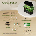 SUNCOZE Hydroponics Growing System with Removable Tank, 36W Dimmable Full Spectrum LED Grow Light, 12 Pods Indoor Herb Garden with 5L Split Water Tank, 21.6" Height Adjustable Hydroponic Garden
