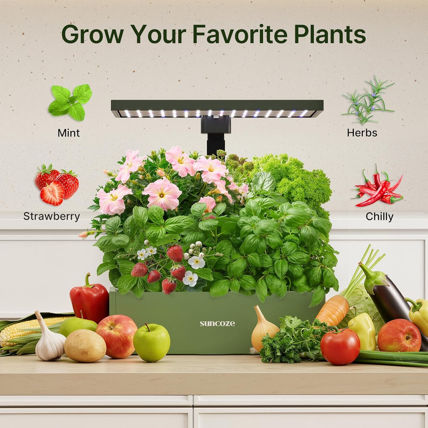 160pcs Hydroponic Pods, Accessories Compatible with Suncoze & Other Hydroponics Growing Systems, Gardening Supplies Garden Pods Include 60 Grow Sponges, 20 Grow Baskets, 20 Domes, 60 Labels
